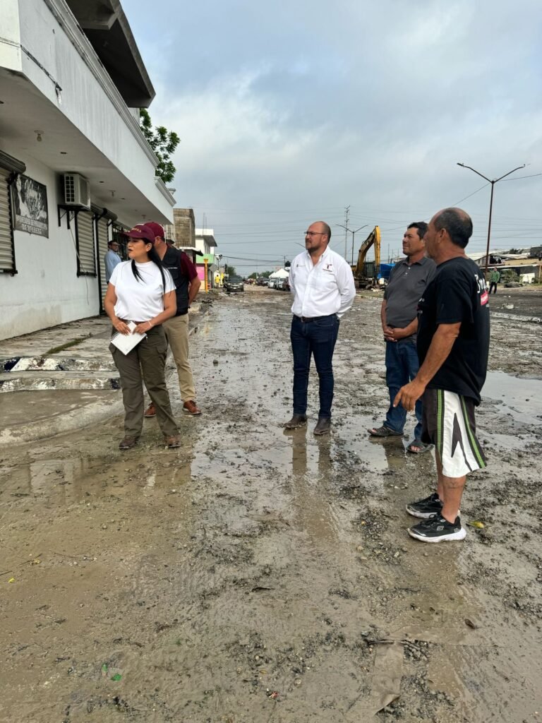 Recorrió Secretaria de Bienestar Federal zonas afectadas por las lluvias en Reynosa