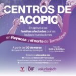 Activa DIF Tamaulipas centros de acopio para apoyar a familias afectadas por lluvias e inundaciones en la frontera