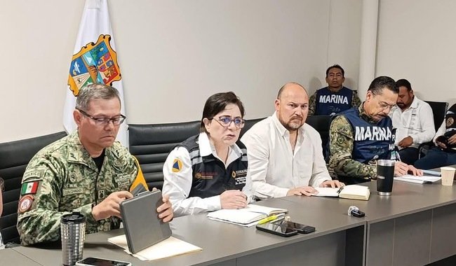 Autoridades de los tres órdenes de gobierno dieron a conocer las acciones de recuperación en Reynosa, tras intensas lluvias