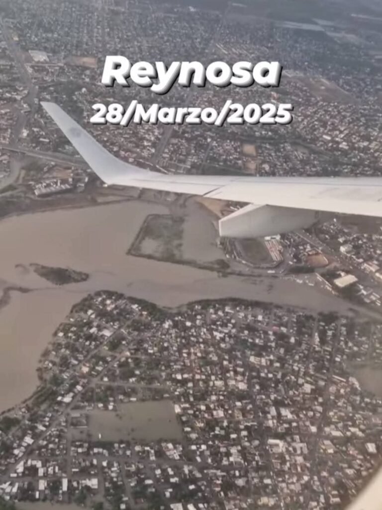 Desde el aire se ven los efectos de la tormenta