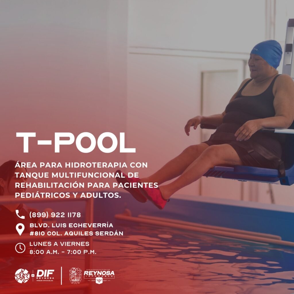 Cuenta DIF REYNOSA con hidroterapia para pacientes pediátricos y adultos