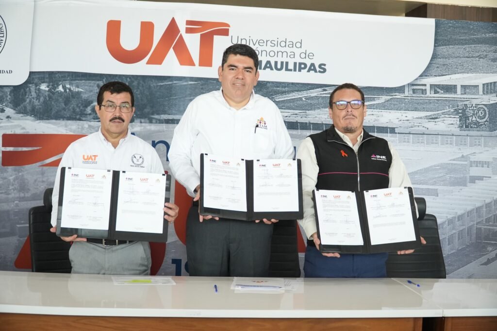 Firma la UAT convenii con el INE y el IETAM