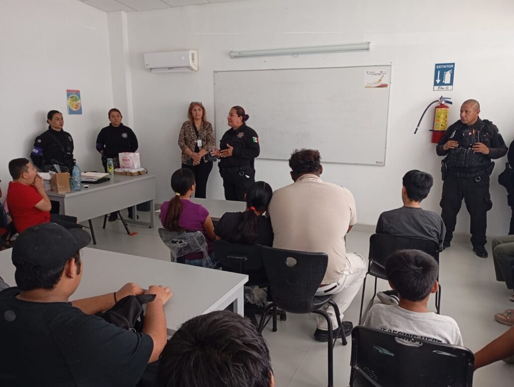 Brindó Guardia Estatal de Género plática preventiva contra adicciones