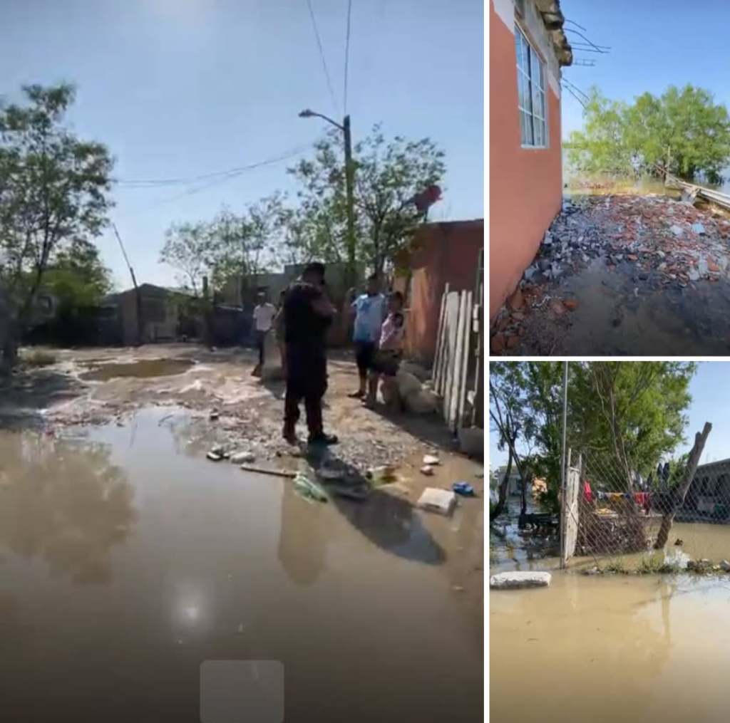 Se desbordó calichera de la Pedro J. Méndez