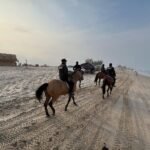 Agrupamiento Montado de la Guardia Estatal brinda seguridad en La Pesca