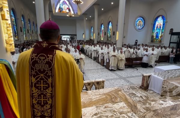 Celebraron histórica Misa Crismal en Reynosa tras más de 65 años de realizarse en Matamoros
