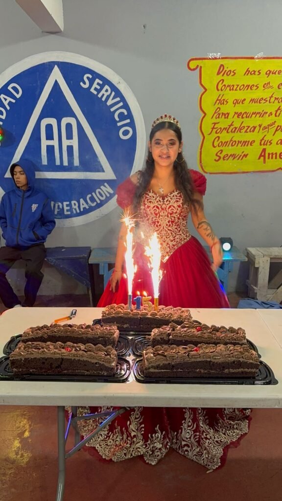 Jovencita festejó su “quinza” en un centro de rehabilitación