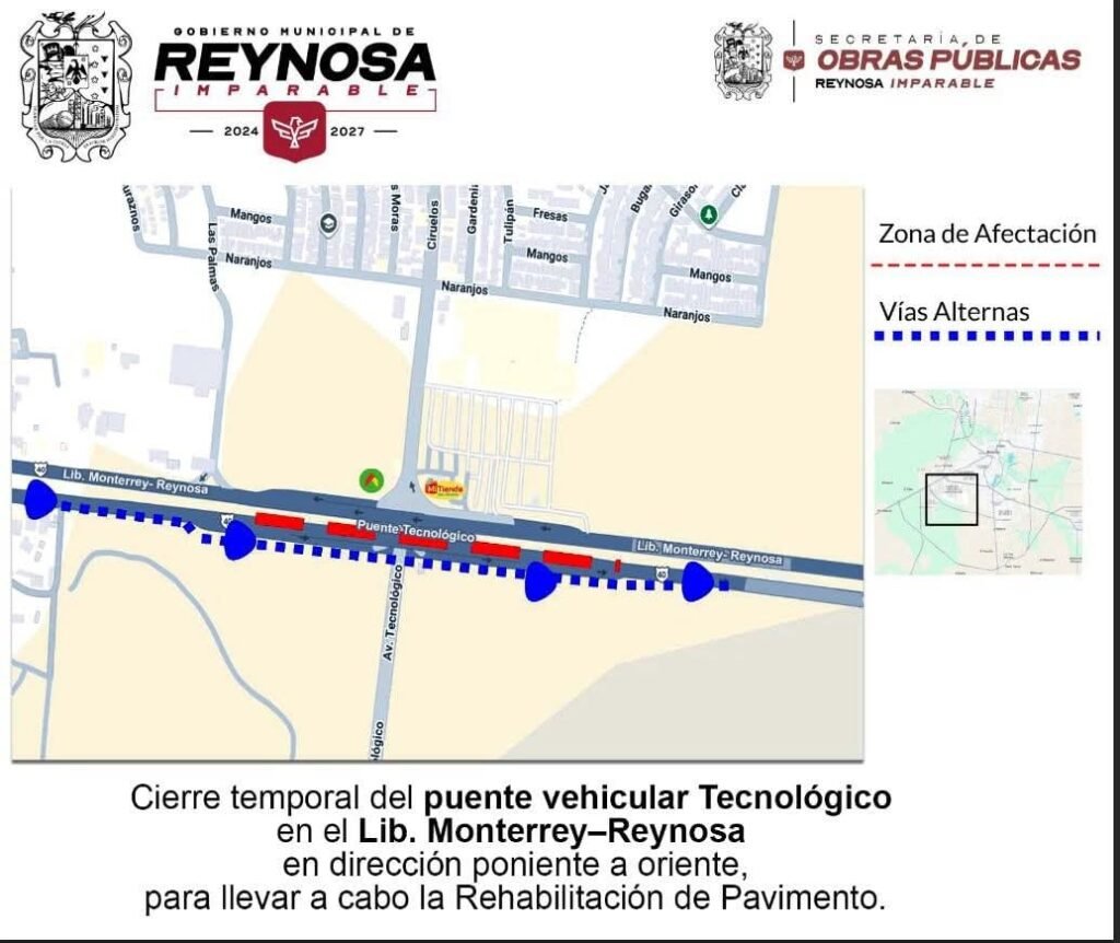 Aviso a los automovilistas, cierre parcial del Puente Jarachina