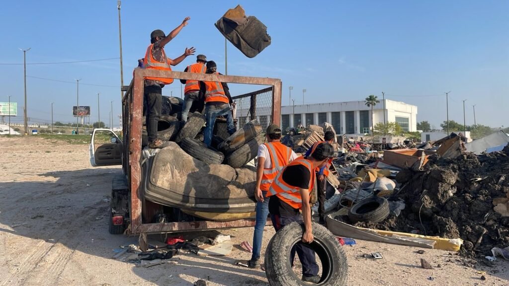 Permanente trabajo del Gobierno de Carlos Peña Ortiz en colonias de Reynosa