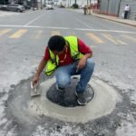Refuerza COMAPA reemplazo de brocales en diferentes sectores