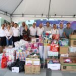 Entrega Secretaría General de Gobierno productos de limpieza para familias afectadas por las lluvias en la zona fronteriza