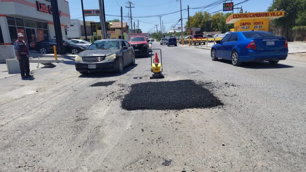 Intensificó Gobierno de Reynosa bacheo de calles y avenidas