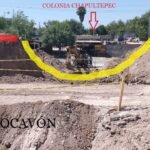 Ponen mano al socavón del bordo de contención del río Bravo