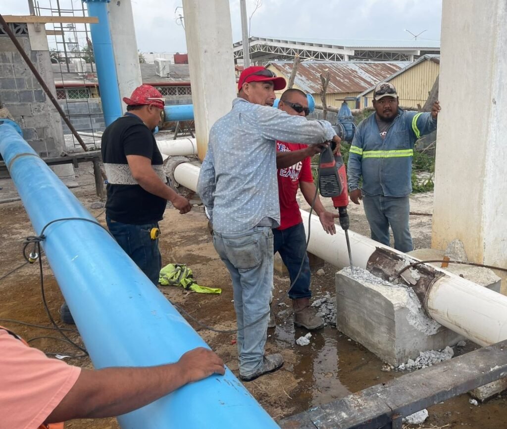 Concluyó COMAPA labor de mantenimiento en rebombeo de Riveras del Carmen