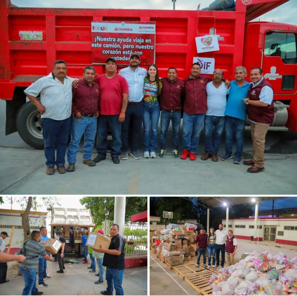 Responden corazones altamirenses a familias reynosenses