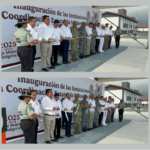 Inauguran gobernador y mandos militares, instalaciones de la Guardia Nacional en Tamaulipas