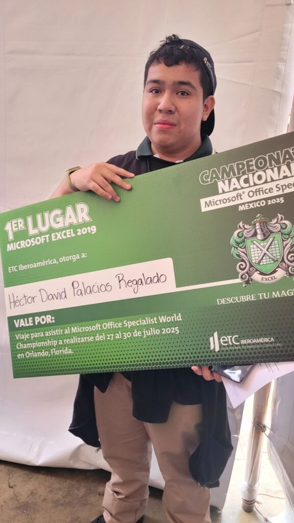 Obtuvo alumno del CONALEP pase al Campeonato Mundial Microsoft Office Specialist