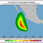 Se fortalece sistema tropical en el Pacífico