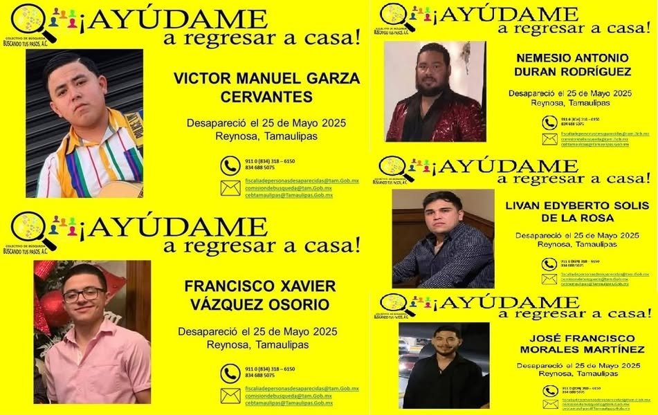 Pugna de colectivos por familiares de músicos desaparecidos