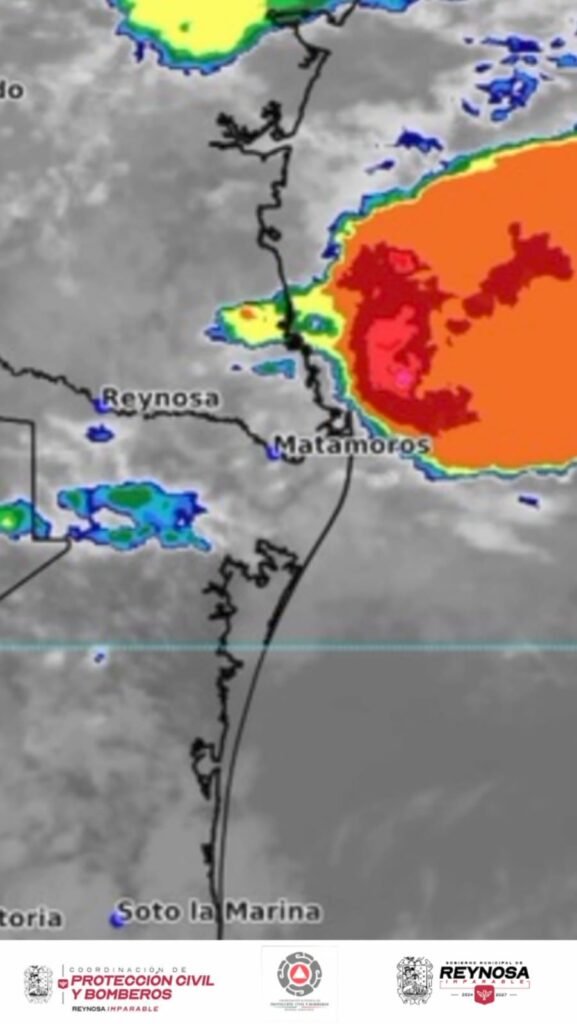 Informa PCyB que continúa probabilidad de lluvia para Reynosa