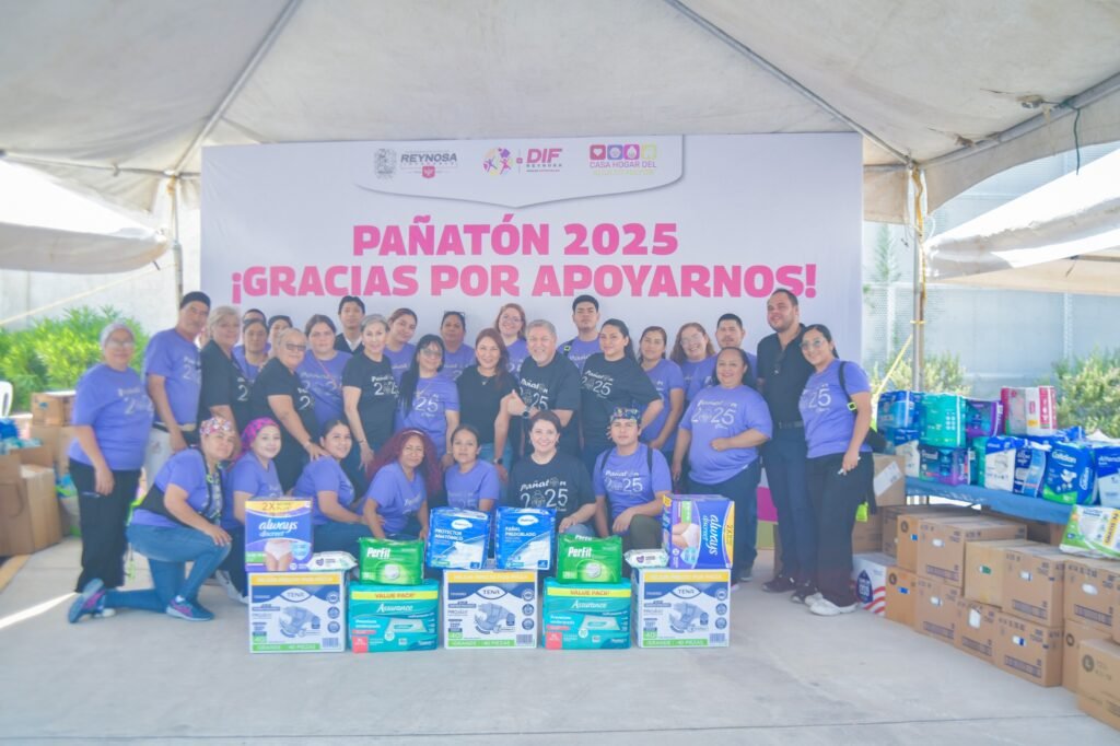 Realizó DIF Reynosa exitoso Pañatón 2025 en beneficio de abuelitos de Casa Hogar