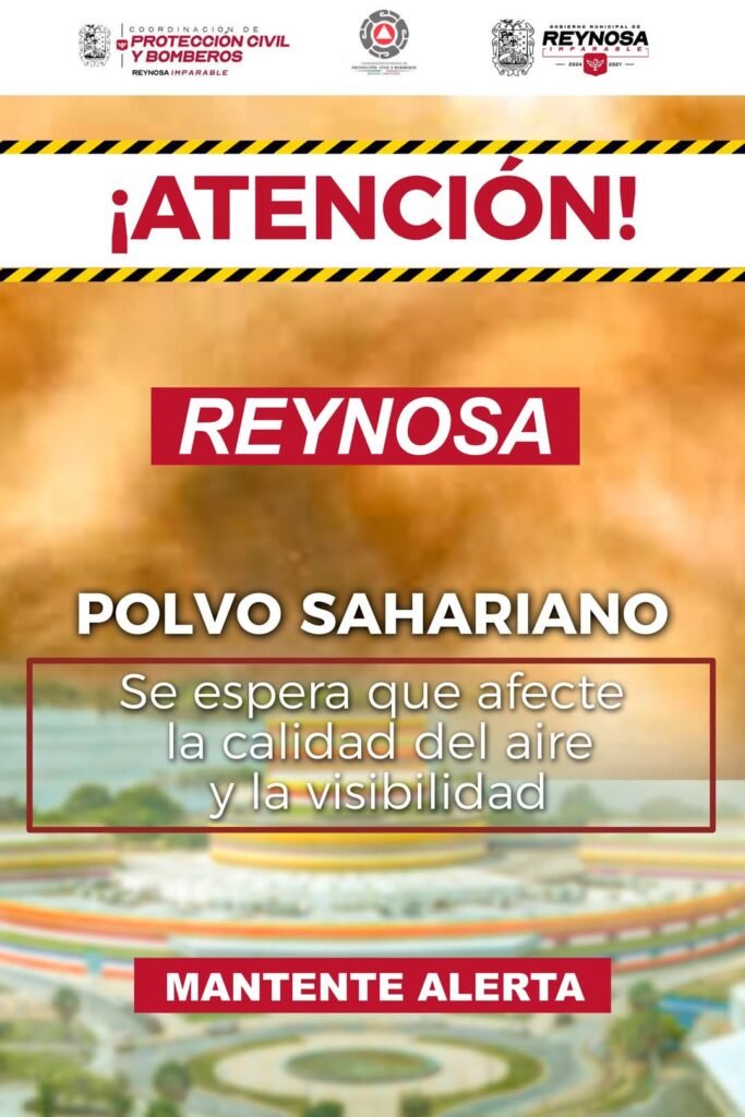 Advierte Protección Civil por paso de “Calima” el polvo del Sahara