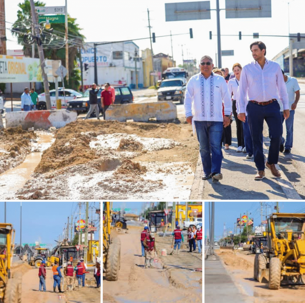Supervisó Carlos Peña Ortiz obra de pavimentación en Carretera Río Bravo-Reynosa