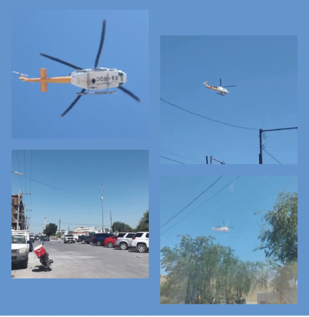 Operativo de la CFE por tierra y aire