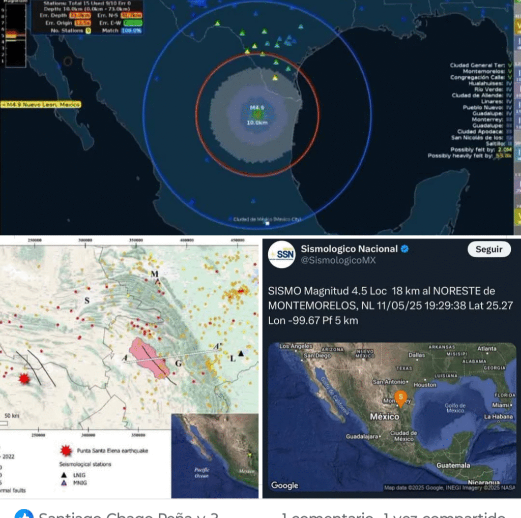 Falla de Santo Domingo causó sismo en Nuevo León