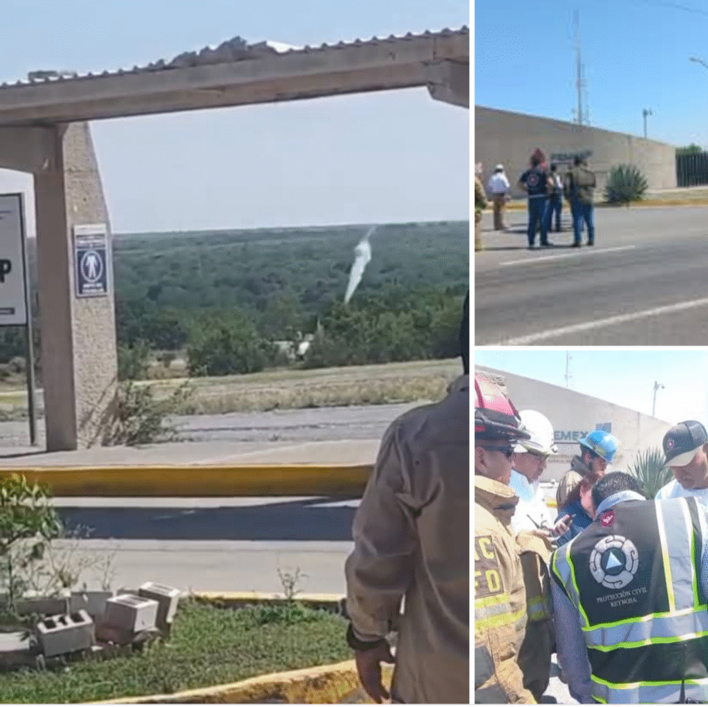 Fuga de gas en estación de compresión provoca movilidad