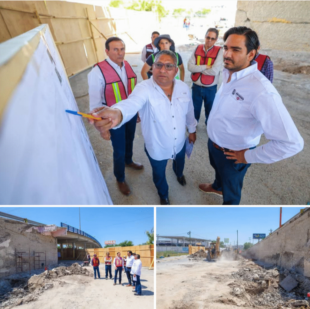 Rehabilita Gobierno de Reynosa el Puente Elevado de la calle Emilio Portes Gil