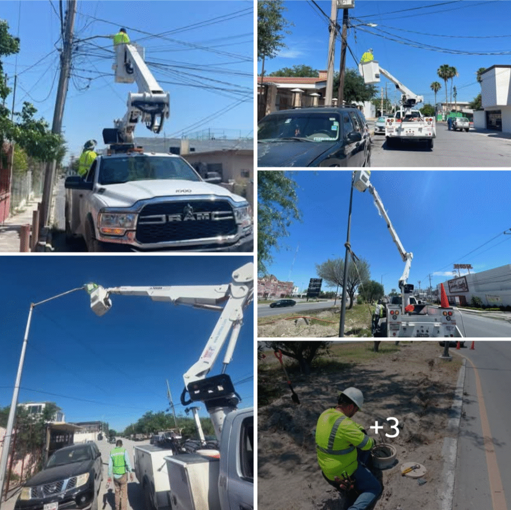 Mejora Gobierno de Carlos Peña Ortiz alumbrado público en Reynosa