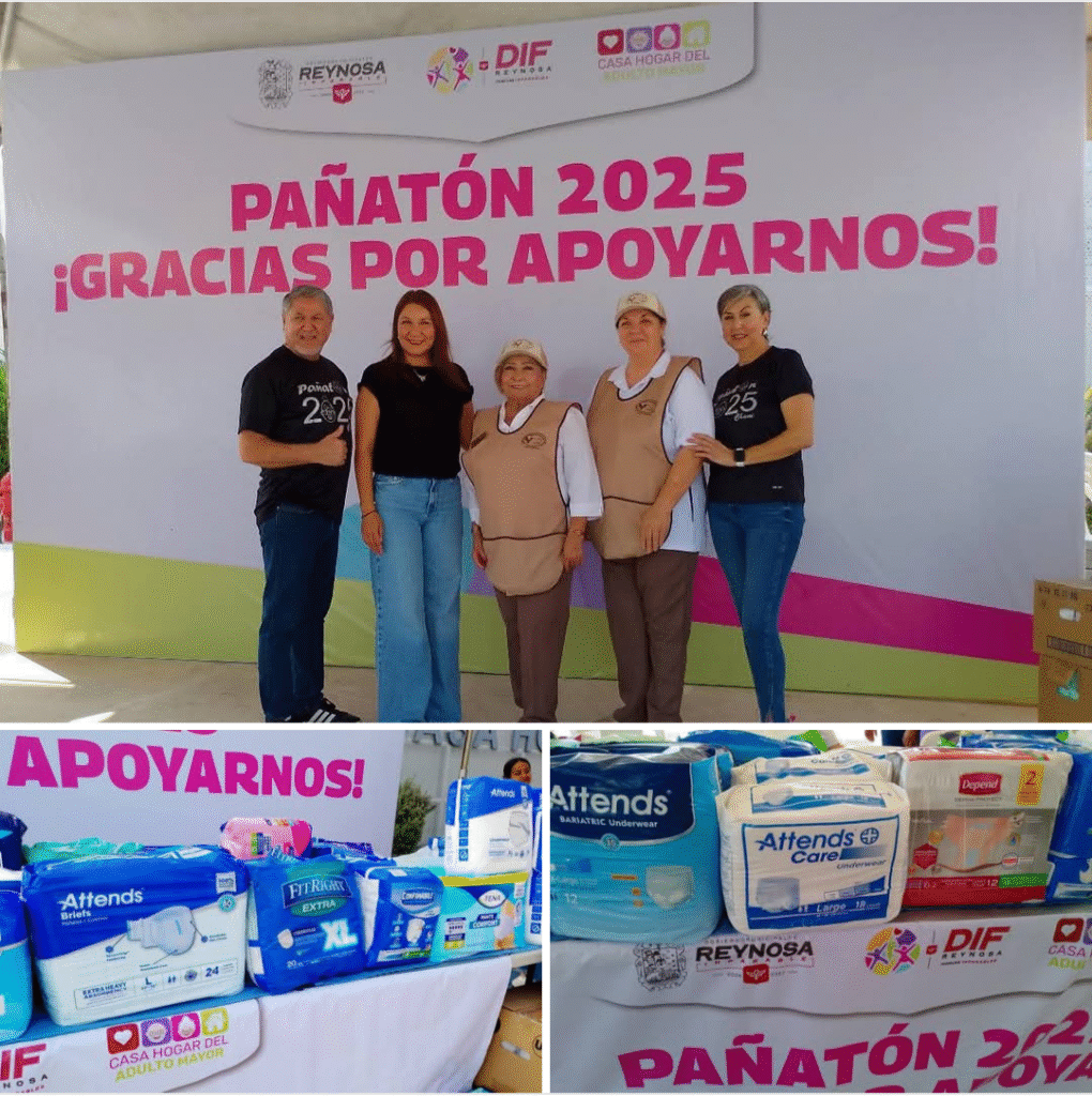 ¡Hoy es el Pañatón 2025! Súmate al apoyo para los abuelitos de la Casa Hogar del DIF-Reynosa