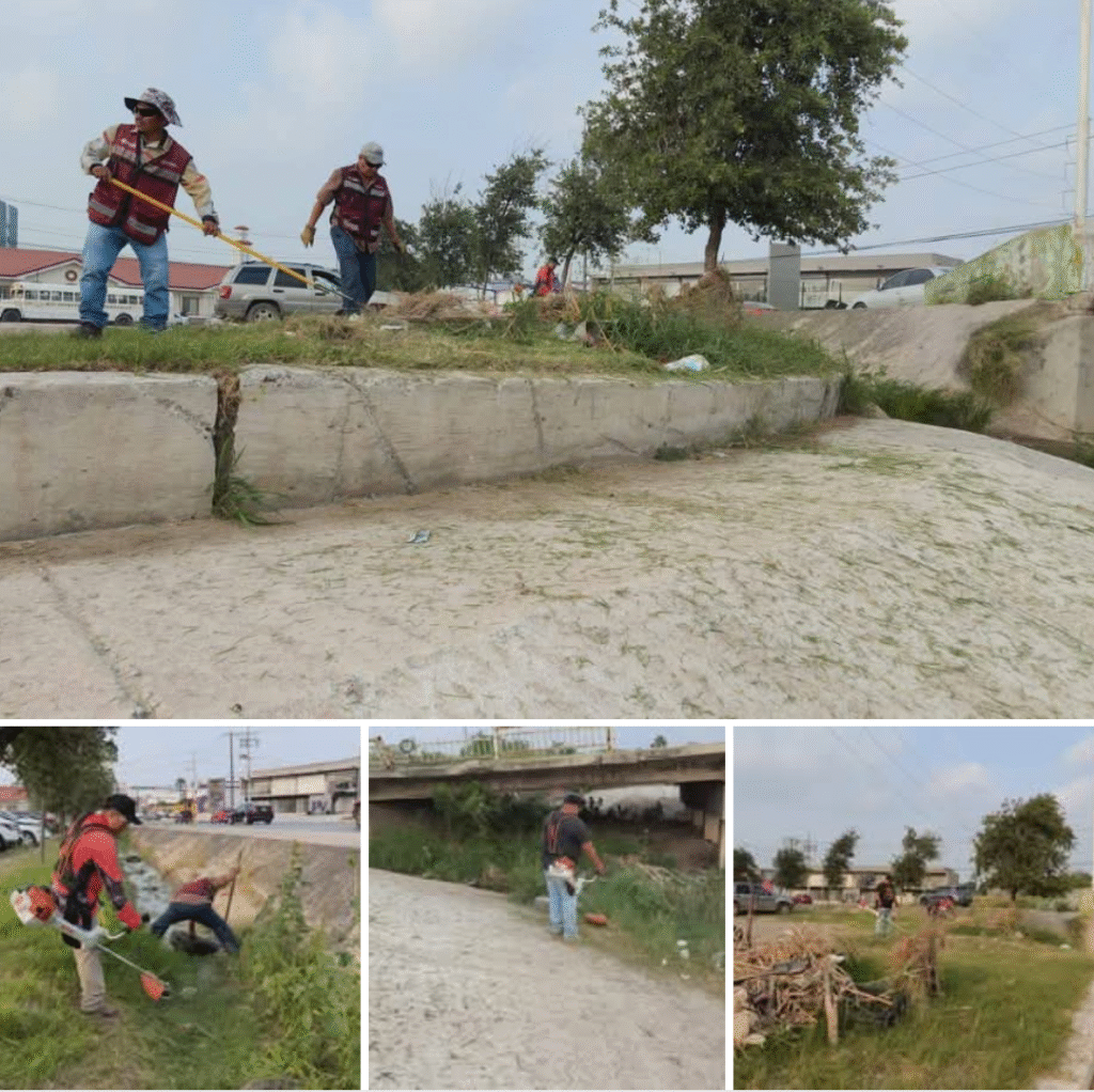 Desarrolla Gobierno de Reynosa labores de desazolve en dren Reynosa