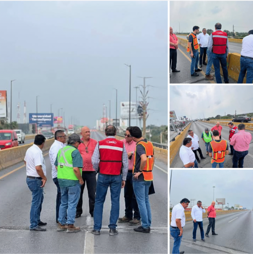 Inspecciona Gobierno de Reynosa el Puente Broncos