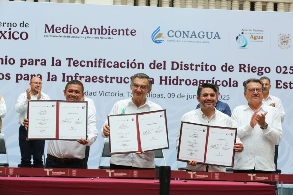 Suscriben modernización del campo tamaulipeco