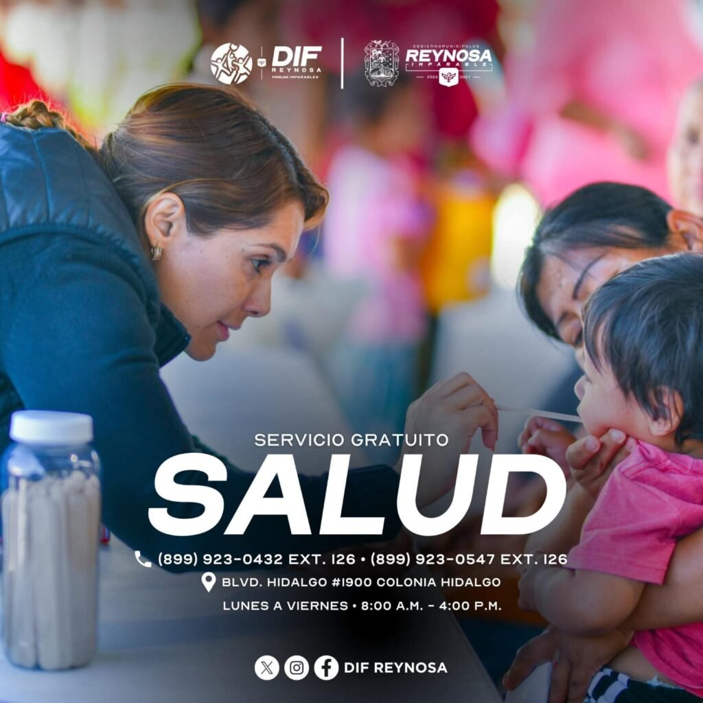 Ofrece DIF-Reynosa atención médica gratuita y de calidad para las familias