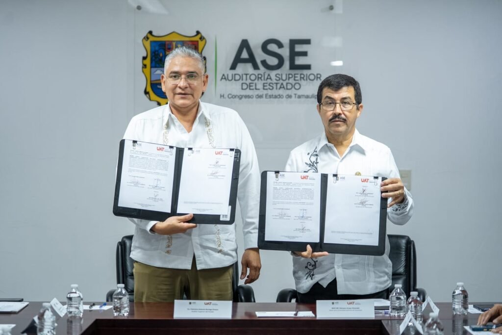 Firmaron convenio la UAT y la Auditoría Superior del Estado