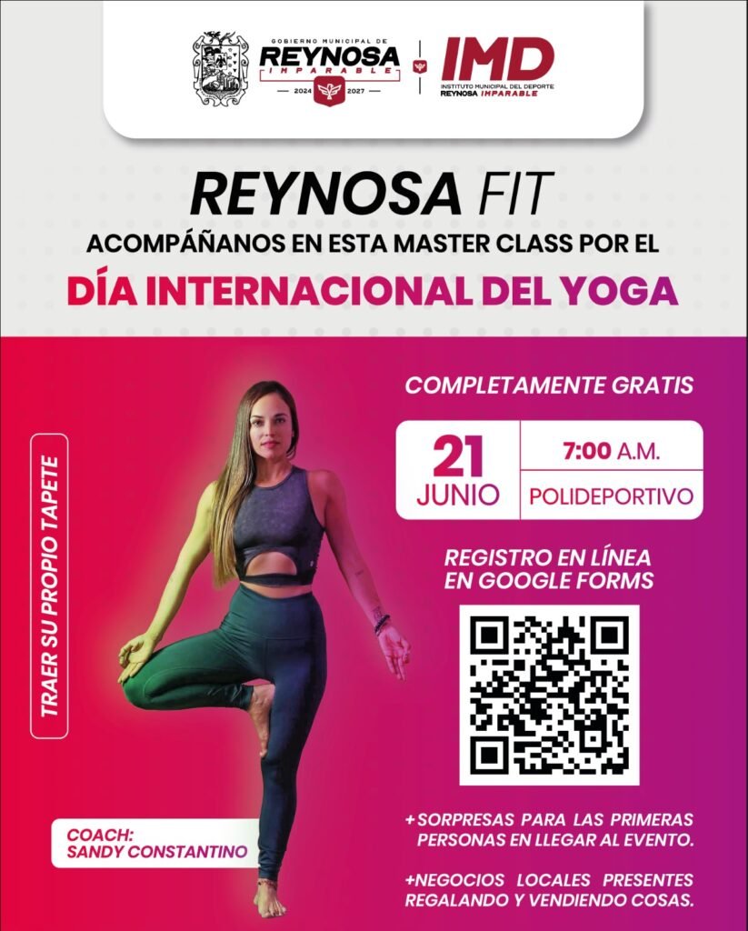 Invita Gobierno Municipal a la Master Class Reynosa Fit