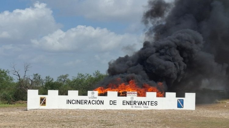 Incineró FGR más de una tonelada y media de drogas en Reynosa