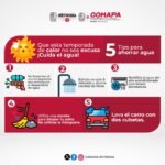 Promueve COMAPA ahorro de agua durante la temporada de calor