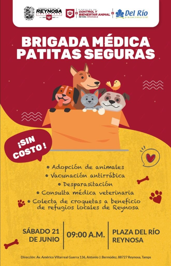 Asiste a la Brigada Patitas Seguras en Del Río plaza comercial
