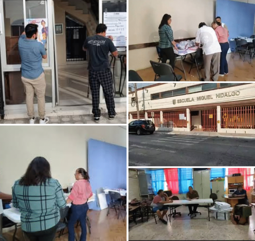 Aben casillas con escasa afluencia de votantes