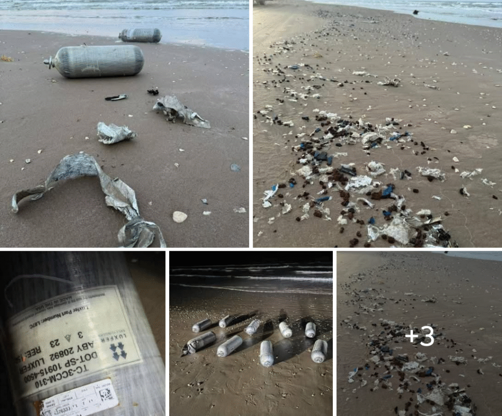 Alerta Ecológica en Playa Bagdad; Llegan fragmentos de Starship