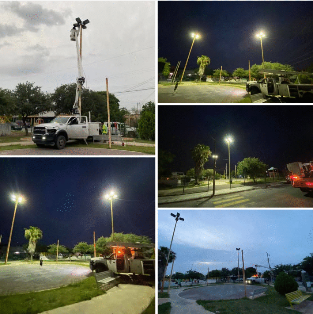 Rehabilitó Gobierno de Carlos Peña Ortiz Iluminación de Parque del Bienestar La Joya