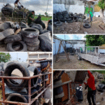 Recolectaron cuadrillas del Municipio, llantas en plazas públicas