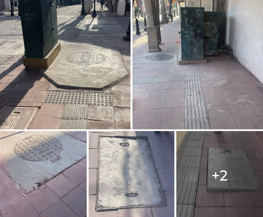 Empresa no hace bien trabajos de remodelación en la calle Zaragoza