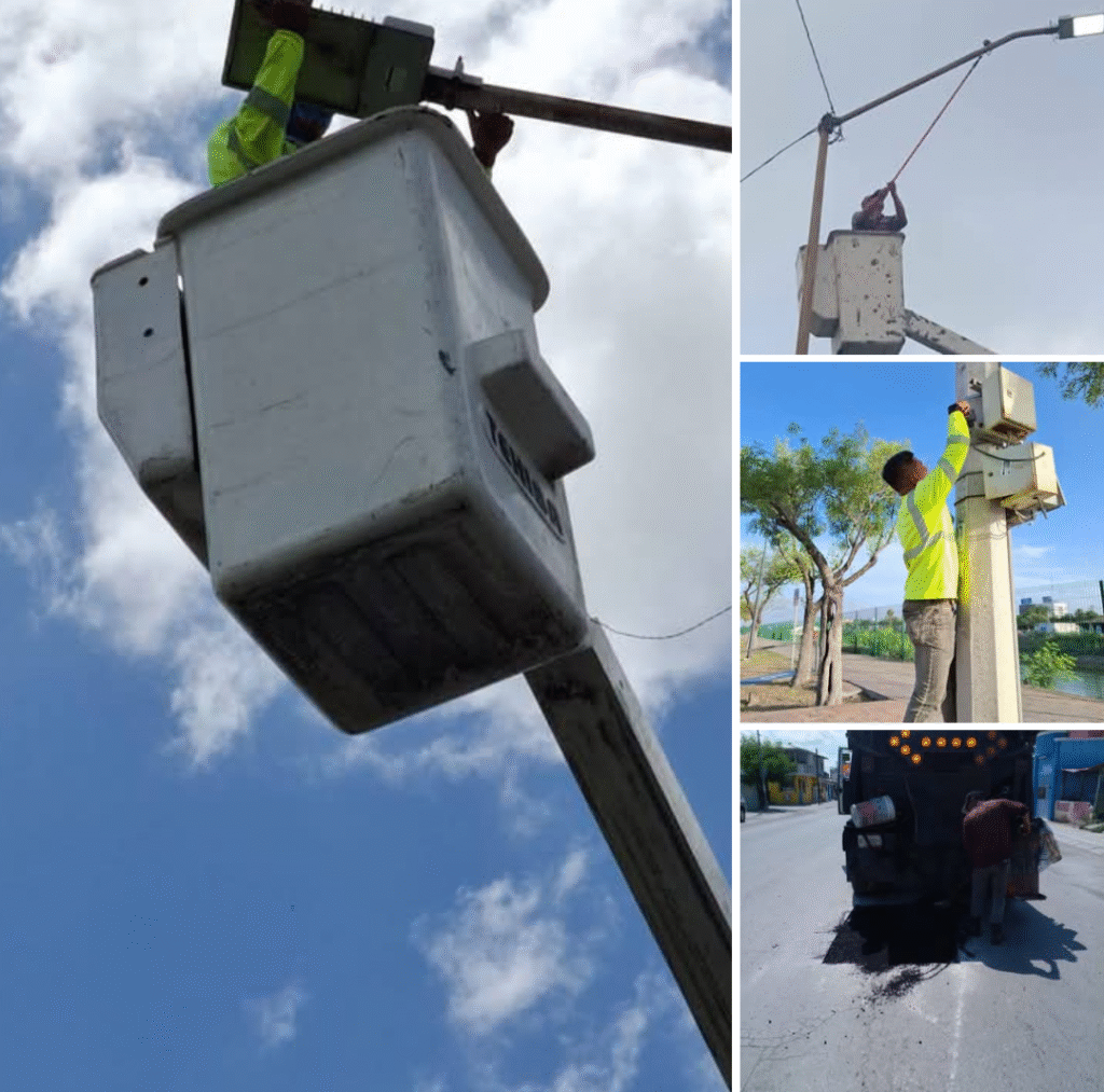 Fortalecen bacheo y alumbrado la seguridad vial en Reynosa
