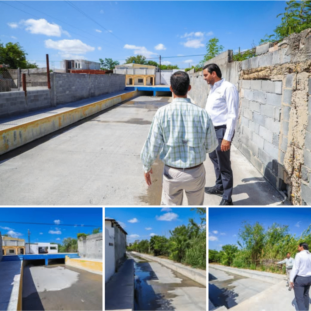 Drenes de Reynosa listos para la lluvia: Alcalde Carlos Peña Ortiz