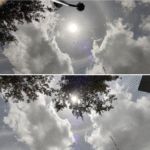 Aparece halo solar en el cielo de Reynosa